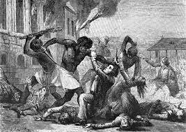 The slaves of Haiti began their revolution.