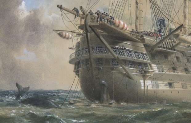 The first transatlantic telegraph cable