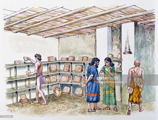 Blibioteca del Palacio Real de Ebla 1974