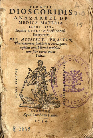 Pedáneo Discórides  90 d.C.  en Grecia