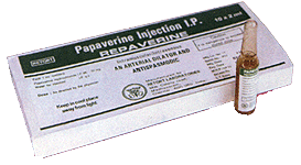 La papaverina como espasmolítico  (1948 d.C.).