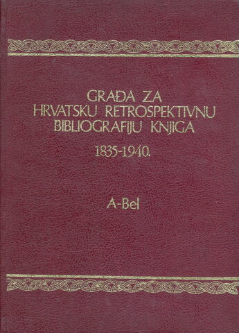 Hrvatska retrospektivna bibliografija knjiga