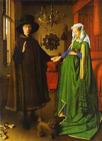 Jan van Eyck: Portrait of Giovanni Arnolfini and his Wife