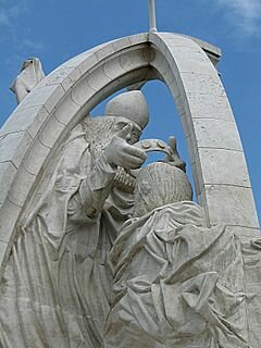 István király megkoronázása