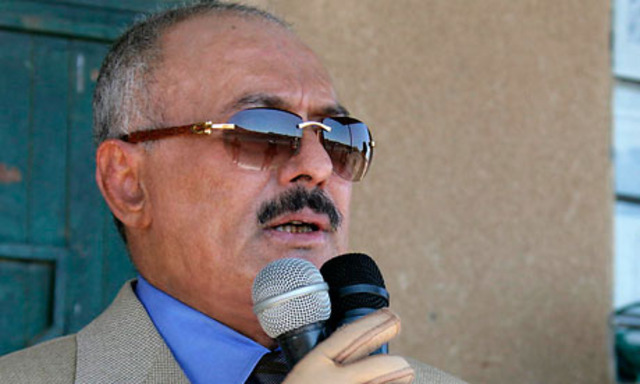 Saleh to sign away power