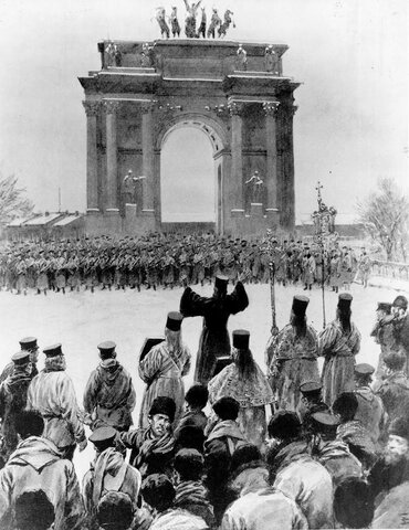 Assembly of St. Petersburg factory workers