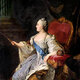 Profile portrait of catherine ii by fedor rokotov (1763, tretyakov gallery)