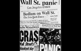 The stock market crashes