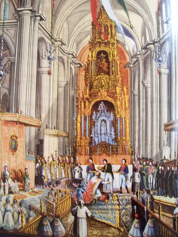 Coronación de Agustín de Iturbide