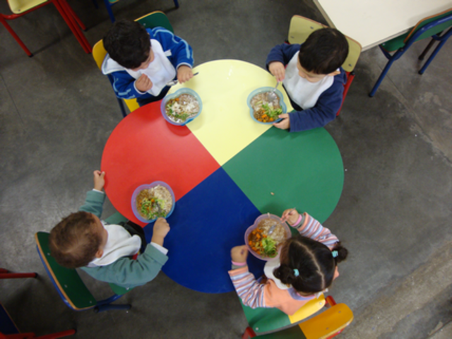 Almoçar fora do espaço Berçário