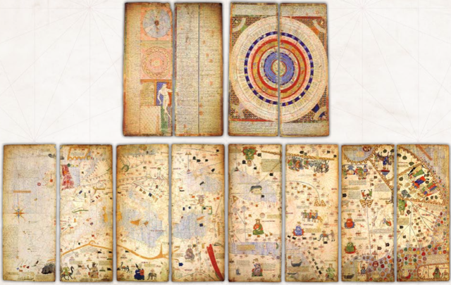 Mapa perteneciente a la familia mallorquina de los Cresques