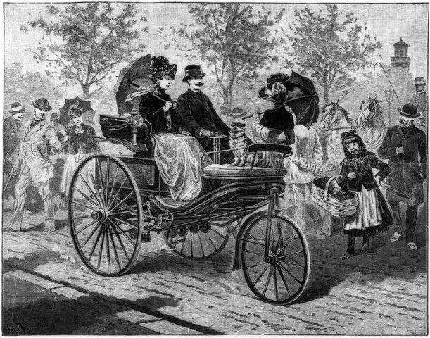 Daimler e Benz producono le prime automobili