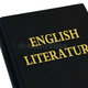 Guide to english literature book placed over white background shot studio setting 39239962