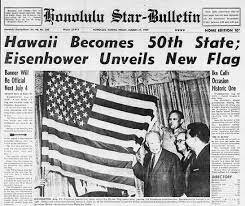Hawaii becomes the 50th State
