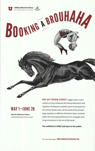 Booking a Brouhaha: May 1 -- June 26, Special Collections Gallery, J. Willard Marriott Library, Level 4