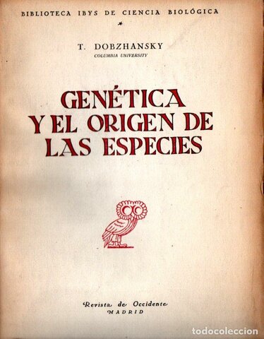 Libro: "Genética y origen de las especies"