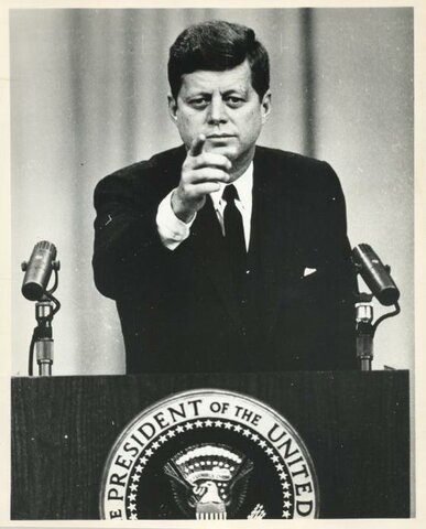 JFK Gives A Live Speech