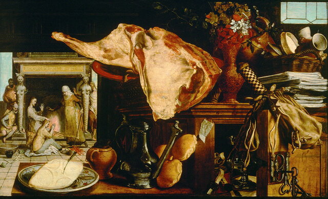 Nature morte avec le Christ chez Marthe et Marie/Pieter Aertsen