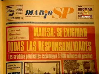 Estalla el escándalo Matesa