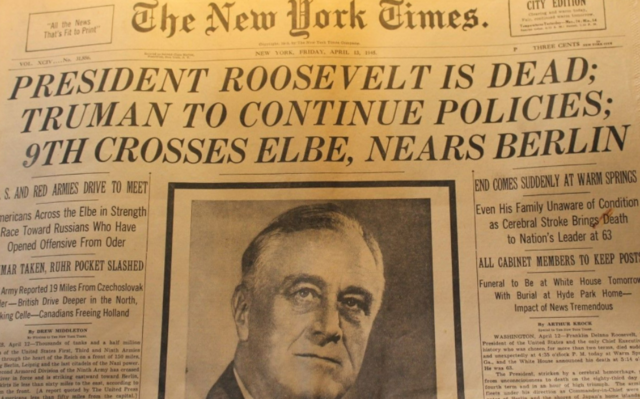 Franklin Roosevelts death