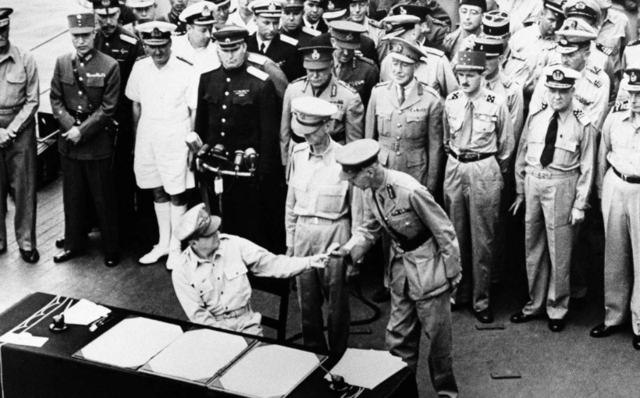 Japan surrenders