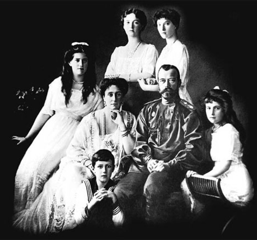 Nicholas II, his wife, Alexandra, and their five children are murdered in Yekaterinburg.