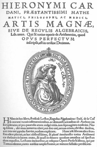 Artis magnae, sive de regulis algebraicis