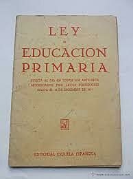 Ley de educación primaria