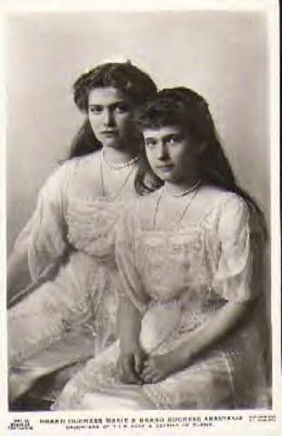 Anastasia and her sister Maria visited wounded soliders ata private hospital