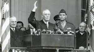 Franklin D. Roosevelt becomes President of US.