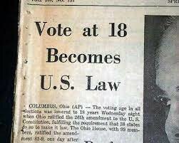 Ratification of the 26th Amendment