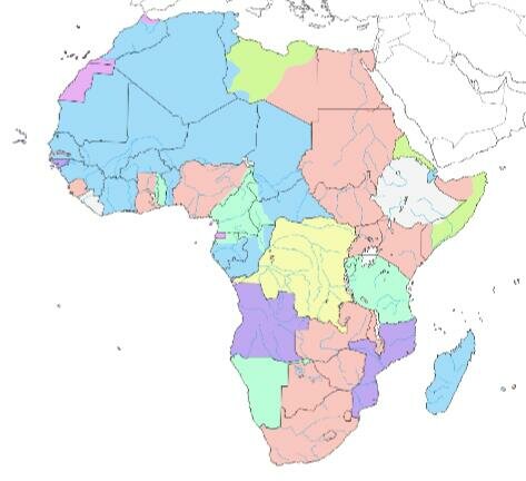 El sur del continente Africano