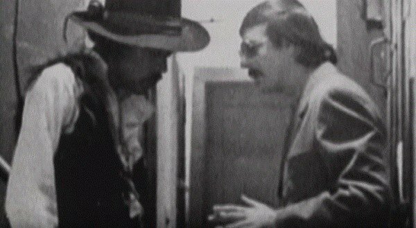 Jimi meets manager Michael Jeffrey