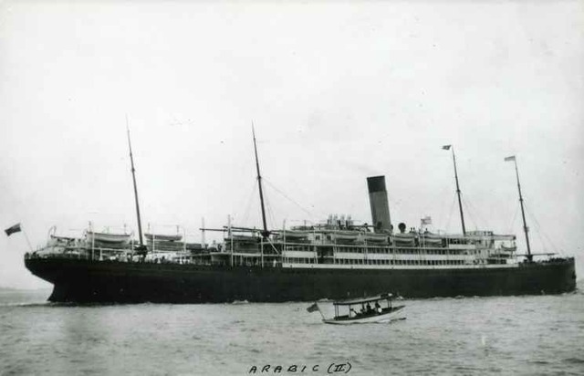 German U-boat sinks British Arabic