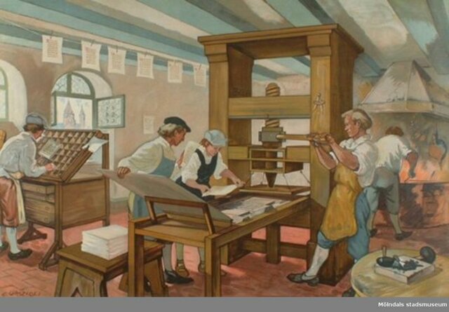 Tryckerier började växa