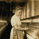 Girl machinery textile mill photograph north carolina 1908
