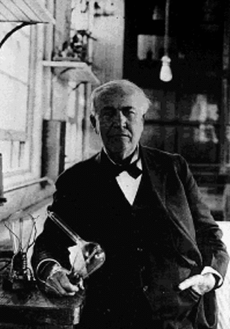 O americano Thomas Alva Edison inventa a lâmpada elétrica.