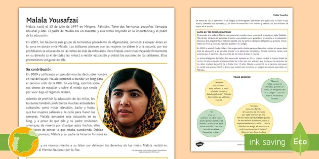 Malala creates a blog