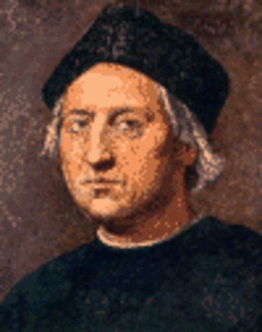 Christopher Columbus explores West Indies