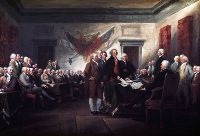 Congress approves the Declaration of independence