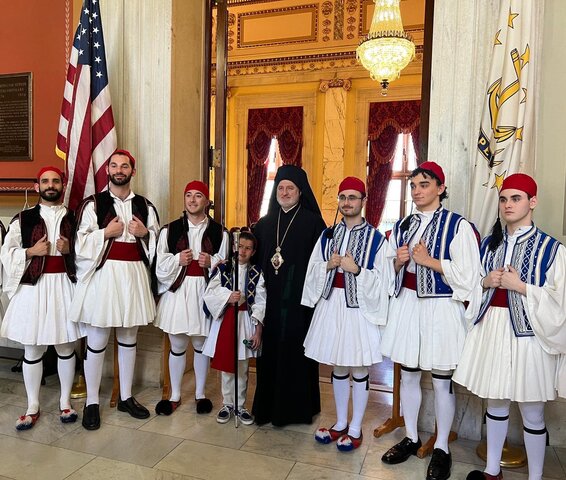 Visit of Archbishop Elpidophoros for Greek Independence Day