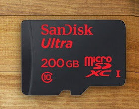 SanDisk presenta la Primera Tarjeta MicroSD de 200GB (M1)