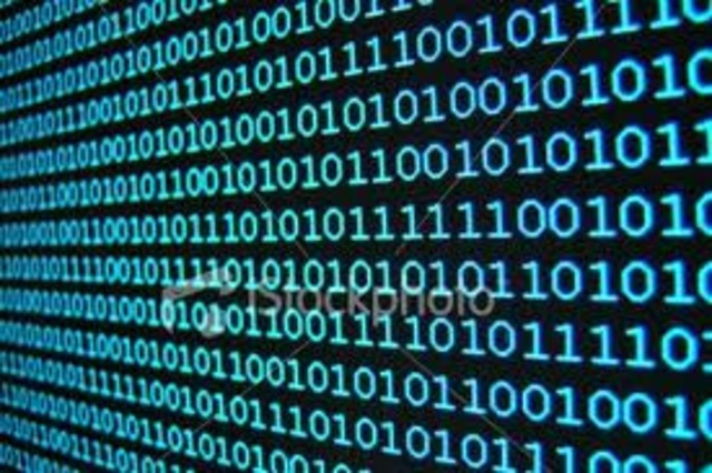 First computer with binary code