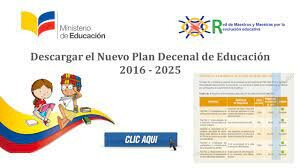 Plan nacional decenal de educación 2016- 2025