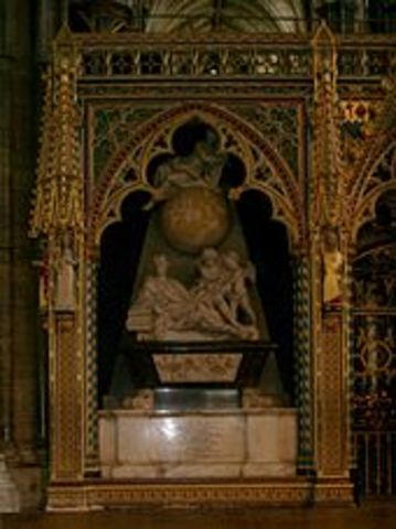 Sir Isaac Newton died and was buried in Westminster Abbey.