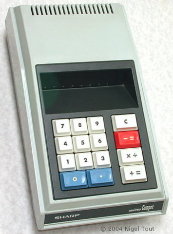 First battery powered hand held electronic calculator