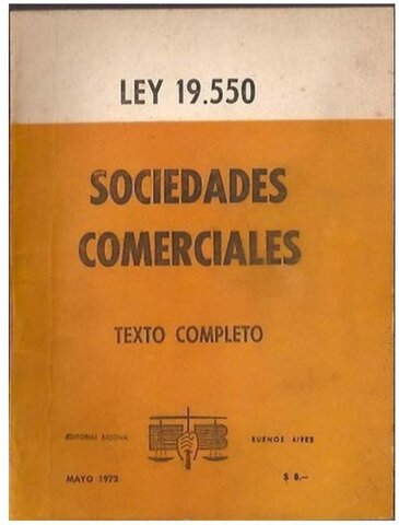 "Sanción Ley N° 19.550"