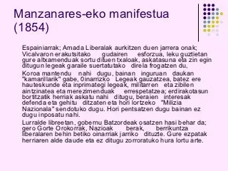 Manzanareseko Manifestua