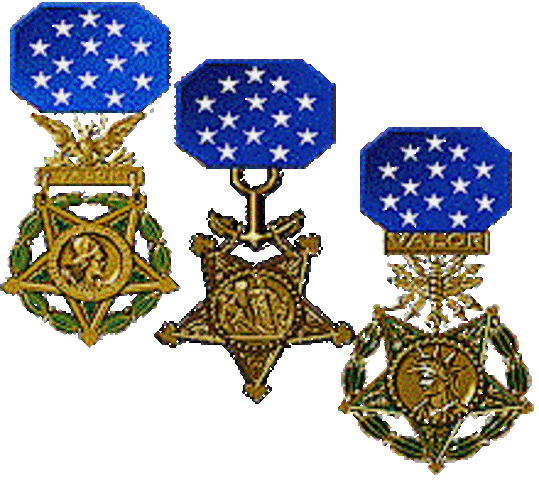 There are three type of Medal of Honor