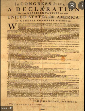 declaration of independence